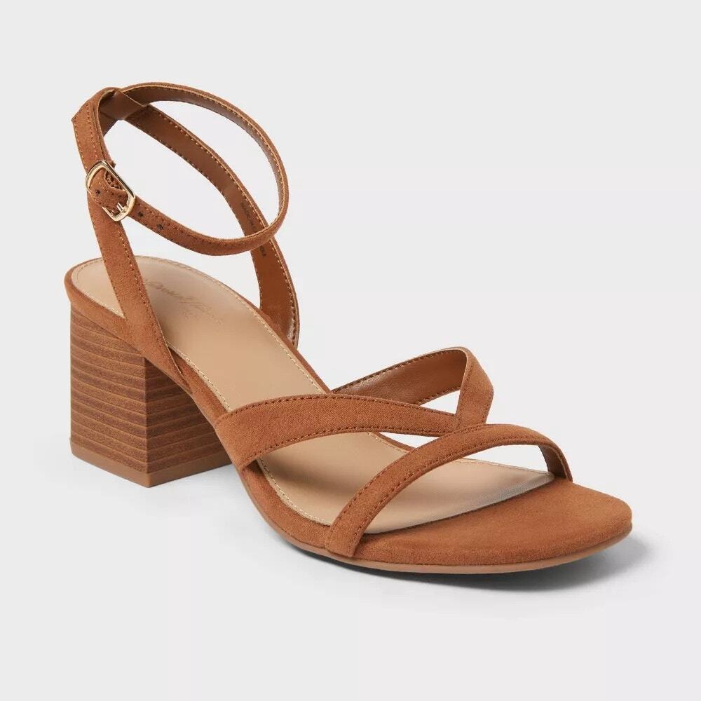 Women's Quincy Block Heels - Universal Thread - Cognac 8